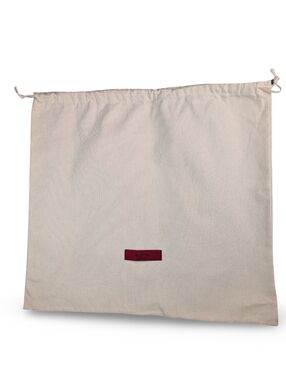 Valentino Garavani Canvas Drawstring Dust Bag with Red Logo Tag Authentic